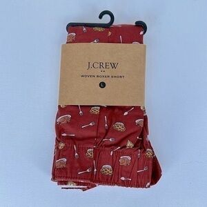 NWT J CREW Boxer Underwear thanksgiving theme Sz L